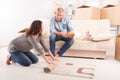 Couple at new home Royalty Free Stock Photo