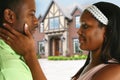 Couple with New House Royalty Free Stock Photo