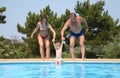 Couple omit child in pool