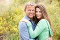 Couple outdoors Royalty Free Stock Photo