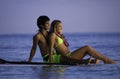 Couple on a paddleboard