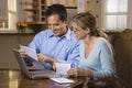 Couple Paying Bills Online Royalty Free Stock Photo