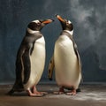 a couple of penguins Royalty Free Stock Photo