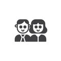 Couple person icon vector Royalty Free Stock Photo