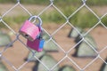Couple pink padlock