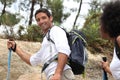 Couple on rambling holiday Royalty Free Stock Photo