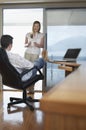 Couple Relaxing In Home Office Royalty Free Stock Photo