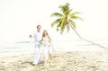 Couple Romance Beach Love Marriage Concept Royalty Free Stock Photo