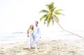 Couple Romance Beach Love Marriage Concept Royalty Free Stock Photo