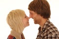 Couple rubbing noses Royalty Free Stock Photo