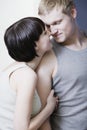 Couple Rubbing Noses Royalty Free Stock Photo