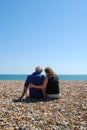 Couple sat alone together