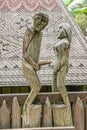 Couple sculpture in Mekong Delta