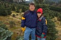 Couple search for perfect Christmas tree to cut