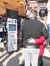 Couple with Selfie Photo Booth eiffel Tower Paris