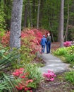 Couple Share a Walk in the South Arkansas Aboretum