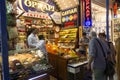 A couple shopping at the famous spice market in Eminonu