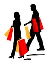 Couple Shopping is original artwork.