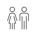 Couple signage icon