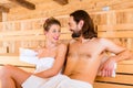 Couple sitting in wellness spa Royalty Free Stock Photo