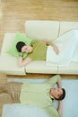 Couple sleeping at home Royalty Free Stock Photo