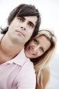 Couple smiling at camera Royalty Free Stock Photo