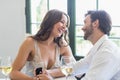 Couple smiling while looking at each other Royalty Free Stock Photo