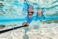 Couple snorkeling Royalty Free Stock Photo