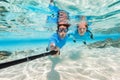 Couple snorkeling