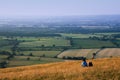 Couple on the South Downs Royalty Free Stock Photo