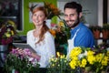 Couple standing with digital tablet Royalty Free Stock Photo