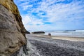 Couple Strolling at Torrey Pines Beach Royalty Free Stock Photo