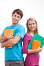 Couple of students Royalty Free Stock Photo