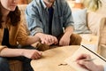 Couple supporting each other while visiting psychologist Royalty Free Stock Photo