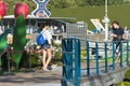 A couple takes pictures in Madurodam Netherlands