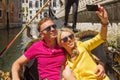 Couple taking selfy on their vacation Royalty Free Stock Photo