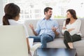 Couple talking with their therapist Royalty Free Stock Photo