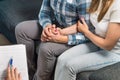 Couple in therapy or marriage counseling. Royalty Free Stock Photo