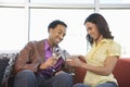 Couple toasting glasses. Royalty Free Stock Photo