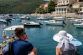 Rabac, Croatia, tourists view the sea