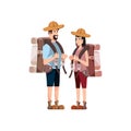 couple traveler avatar character