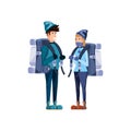 couple traveler avatar character