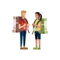 couple traveler avatar character