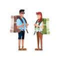 couple traveler avatar character