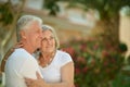 Couple at tropic hotel Royalty Free Stock Photo