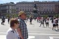 Couple of turists in Milano Royalty Free Stock Photo