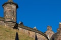 Couple under the blue sky of Edinburgh