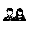 Couple Vector Icon which can easily modify or edit Royalty Free Stock Photo