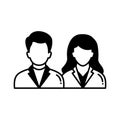Couple Vector Icon which can easily modify or edit Royalty Free Stock Photo