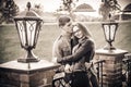 Couple in vintage park